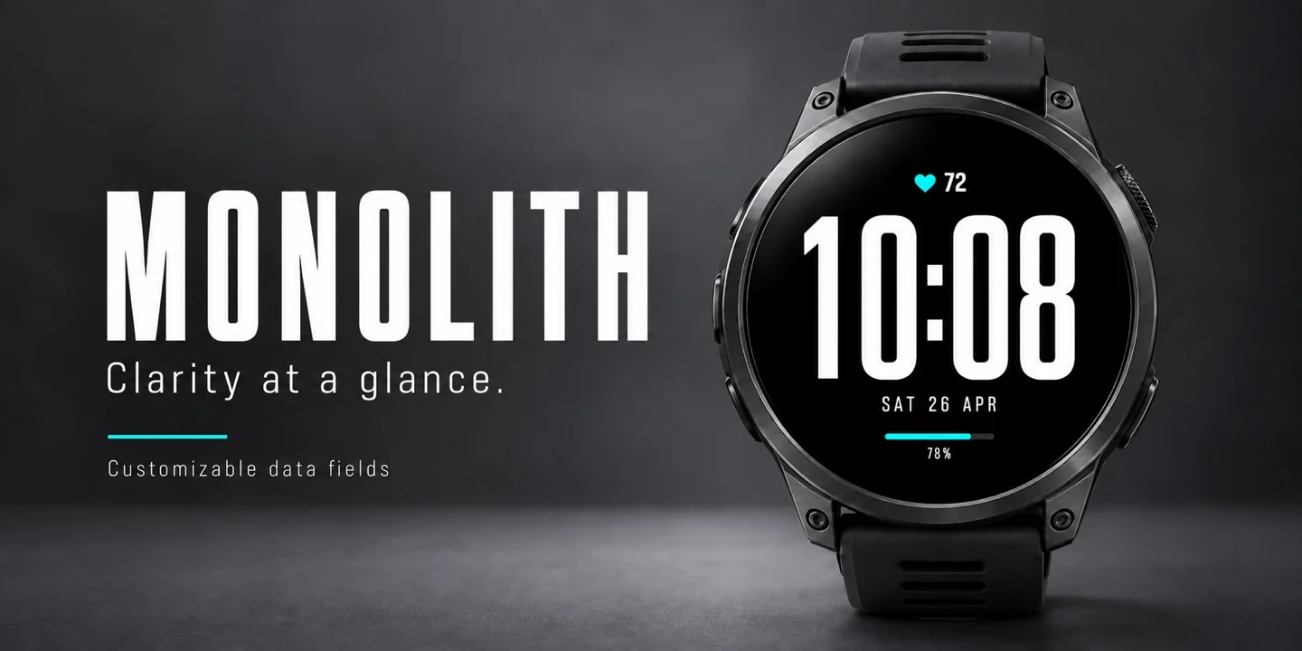 Monolith sur une montre