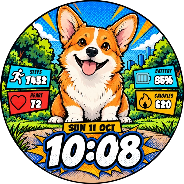 Corgi Capers watchface