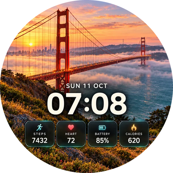 Golden Gate Horizon watchface