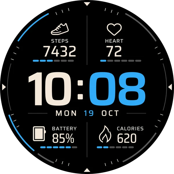 Silent Vector watchface